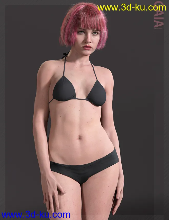 Gaia HD with HD Expression for Genesis 8.1 Female模型的图片4