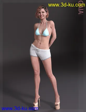 3D打印模型Gaia HD with HD Expression for Genesis 8.1 Female的图片