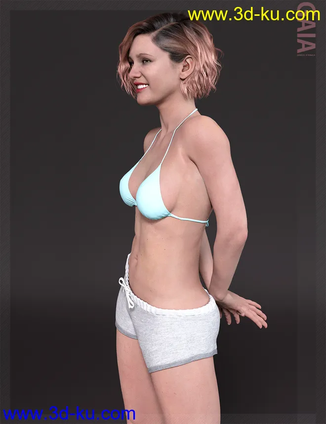 Gaia HD with HD Expression for Genesis 8.1 Female模型的图片12