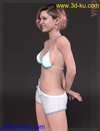 3D打印模型Gaia HD with HD Expression for Genesis 8.1 Female的图片