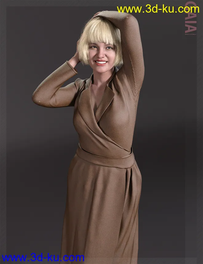 Gaia HD with HD Expression for Genesis 8.1 Female模型的图片15