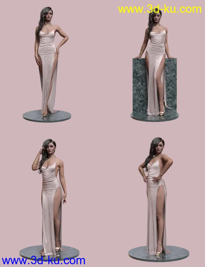 Gala Poses for Genesis Female 8.1模型的图片4