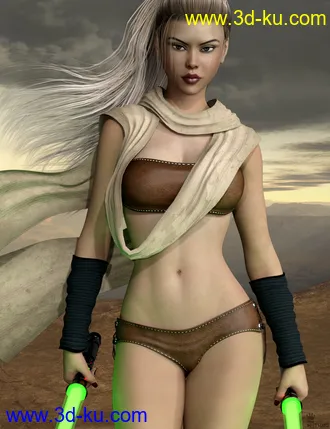 3D打印模型Galactic Fighter Outfit Set for Genesis 8 Female(s)的图片