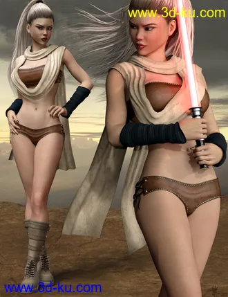 3D打印模型Galactic Fighter Outfit Set for Genesis 8 Female(s)的图片