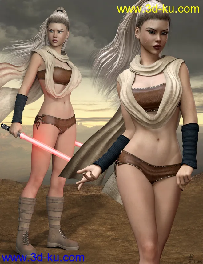 Galactic Fighter Outfit Set for Genesis 8 Female(s)模型的图片6
