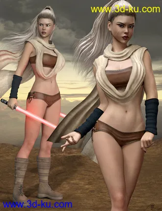 3D打印模型Galactic Fighter Outfit Set for Genesis 8 Female(s)的图片
