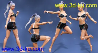 3D打印模型Galactic Heroine Poses for Genesis 8 Female(s)的图片