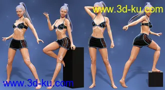 3D打印模型Galactic Heroine Poses for Genesis 8 Female(s)的图片