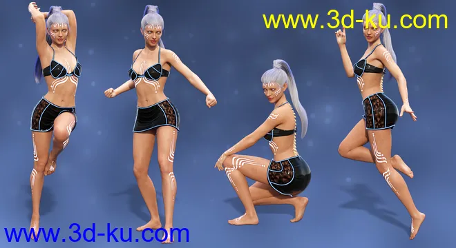 Galactic Heroine Poses for Genesis 8 Female(s)模型的图片6