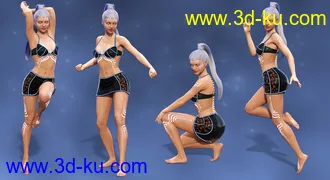 3D打印模型Galactic Heroine Poses for Genesis 8 Female(s)的图片