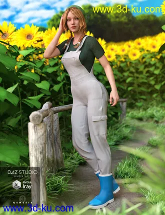 3D打印模型Garden Outfit for Genesis 3 Female(s)的图片
