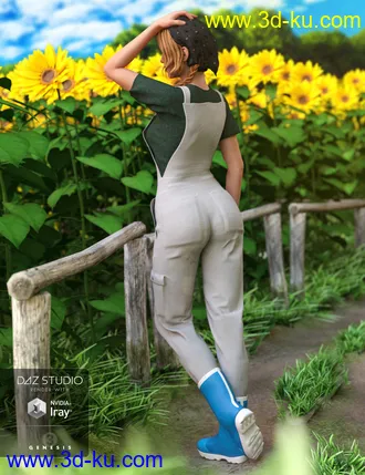 3D打印模型Garden Outfit for Genesis 3 Female(s)的图片