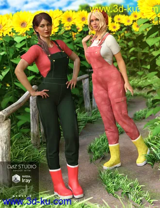 3D打印模型Garden Outfit for Genesis 3 Female(s)的图片