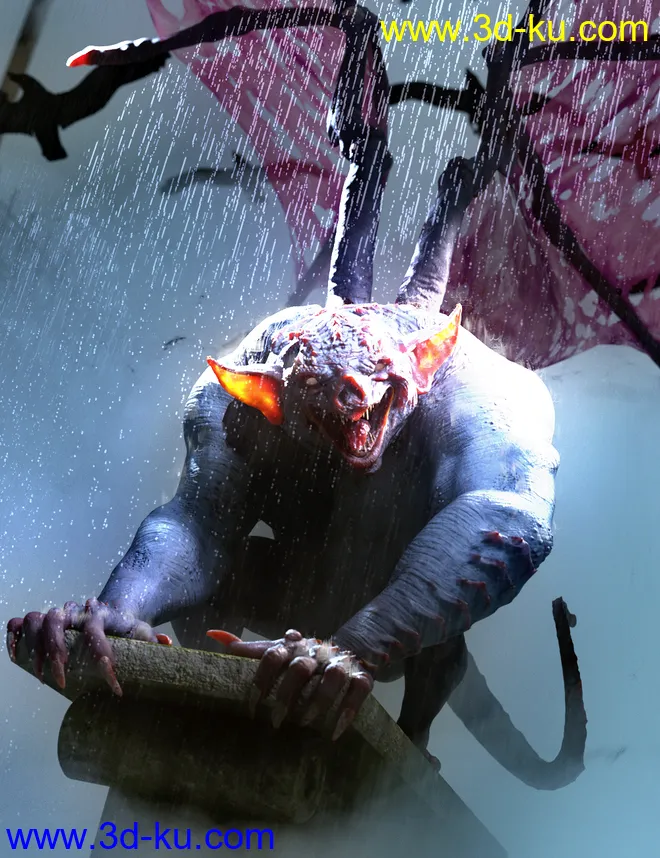 Gargoyle HD for Genesis 8 Males模型的图片1