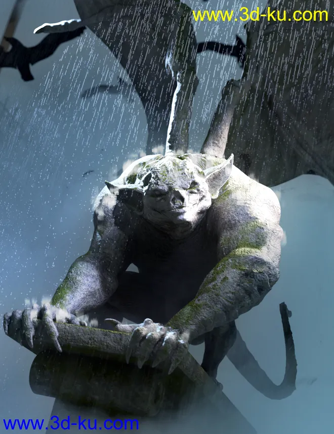 Gargoyle HD for Genesis 8 Males模型的图片2