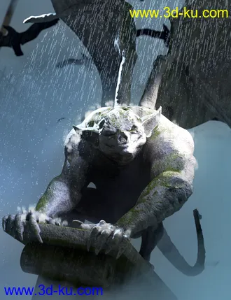 3D打印模型Gargoyle HD for Genesis 8 Males的图片