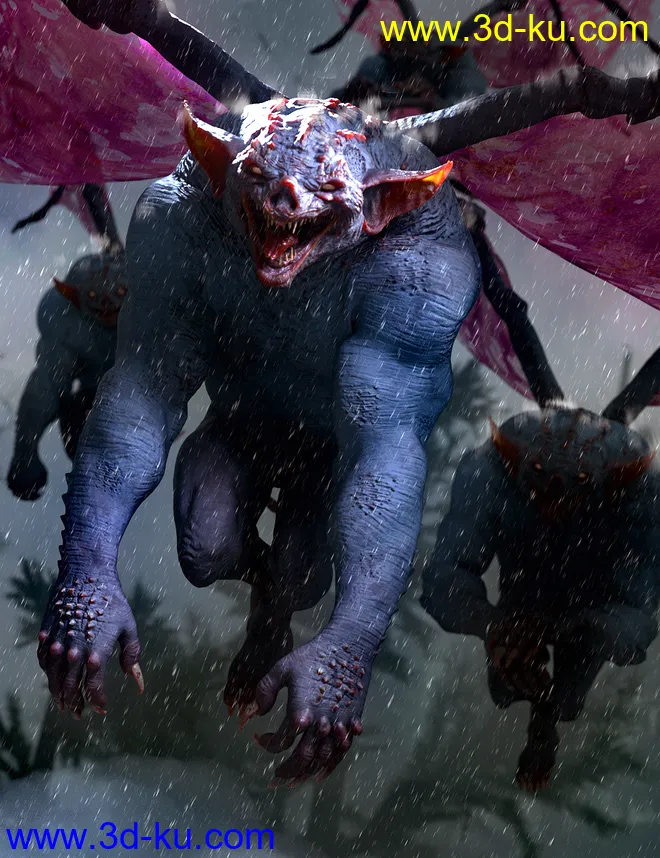 Gargoyle HD for Genesis 8 Males模型的图片3