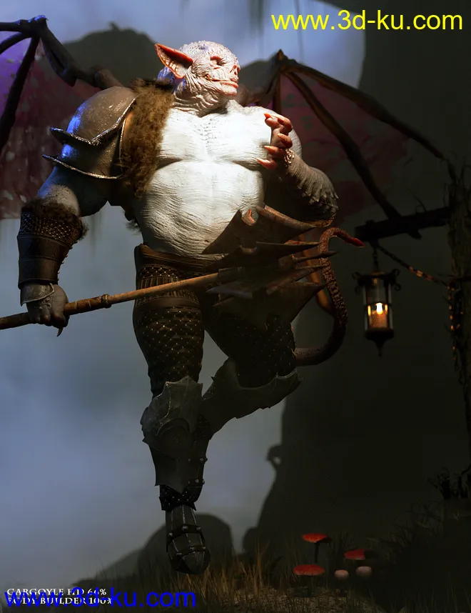 Gargoyle HD for Genesis 8 Males模型的图片5