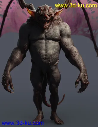 3D打印模型Gargoyle HD for Genesis 8 Males的图片