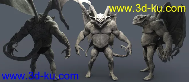 Gargoyle HD for Genesis 8 Males模型的图片10