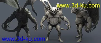3D打印模型Gargoyle HD for Genesis 8 Males的图片