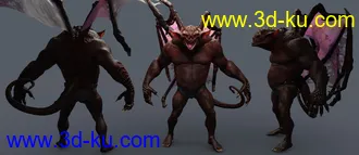 3D打印模型Gargoyle HD for Genesis 8 Males的图片