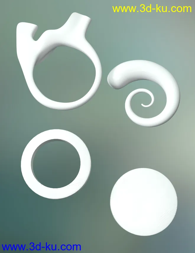 Gauged Ears and Jewelry for Genesis 8.1 Female模型的图片11