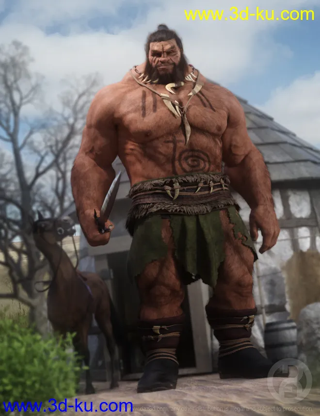 Geirrod the Giant for Genesis 8.1 Male模型的图片1