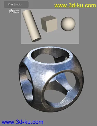 3D打印模型Gescon Constructive Solid Geometry for Daz Studio的图片