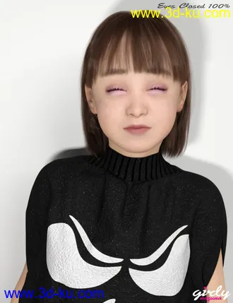 3D打印模型Girly Nazuna for Genesis 8 Female的图片