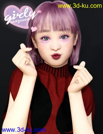 3D打印模型Girly Nazuna for Genesis 8 Female的图片