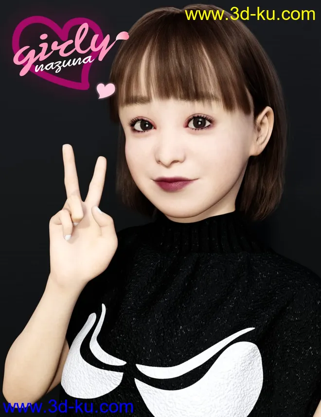 Girly Nazuna for Genesis 8 Female模型的图片15