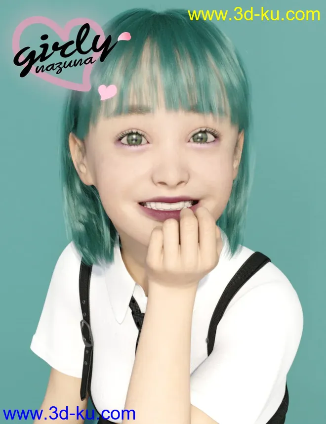 Girly Nazuna for Genesis 8 Female模型的图片16