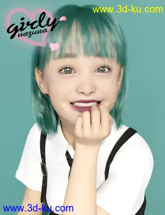 3D打印模型Girly Nazuna for Genesis 8 Female的图片