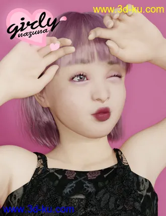 3D打印模型Girly Nazuna for Genesis 8 Female的图片