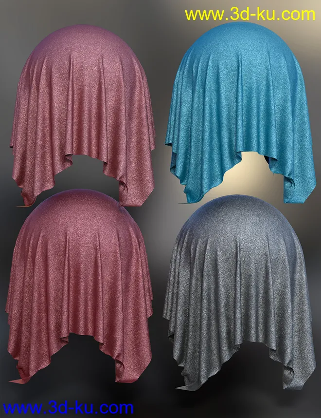 Glitter Fabric Iray Shaders模型的图片5