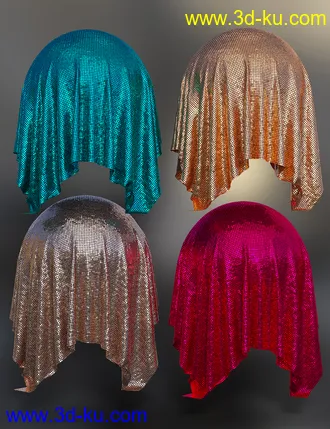 3D打印模型Glitzy Fabric Iray Shaders的图片