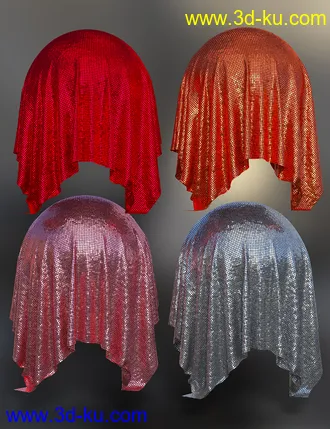 3D打印模型Glitzy Fabric Iray Shaders的图片