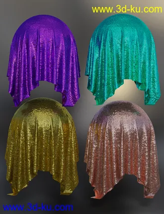 3D打印模型Glitzy Fabric Iray Shaders的图片