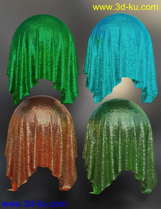 Glitzy Fabric Iray Shaders模型的图片13