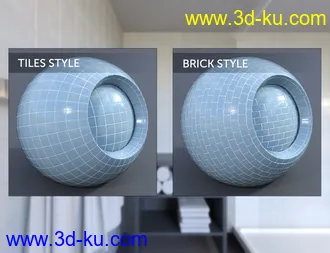3D打印模型Glossy Bricks 2 - Iray Shaders的图片