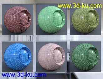 3D打印模型Glossy Bricks 2 - Iray Shaders的图片
