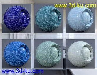 3D打印模型Glossy Bricks 2 - Iray Shaders的图片