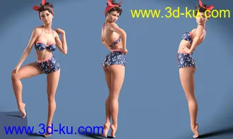 3D打印模型Gracen for Genesis 8 Female的图片