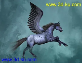 3D打印模型Griffin Wings for DAZ Horse 2的图片