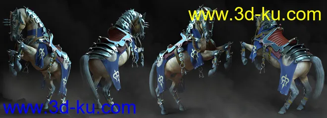 Guardian Horse Armor for DAZ Horse 2模型的图片6