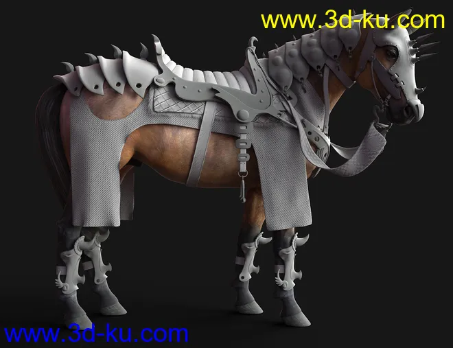 Guardian Horse Armor for DAZ Horse 2模型的图片10