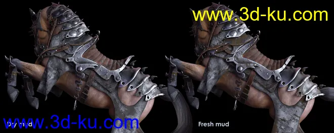 Guardian Horse Armor for DAZ Horse 2 Textures模型的图片5