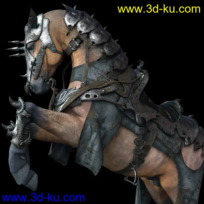 Guardian Horse Armor for DAZ Horse 2 Textures模型的图片6