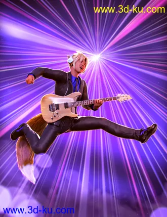 3D打印模型Guitar Animations for Genesis 8.1 Male and Kota 8.1的图片